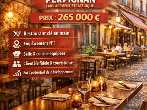 Vente Restaurant 300 m&sup2; 265000 66000 Perpignan