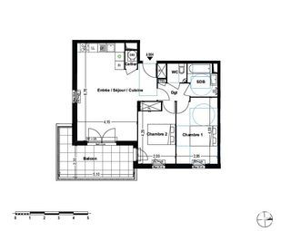  Appartement � vendre 3 pi�ces 64 m�