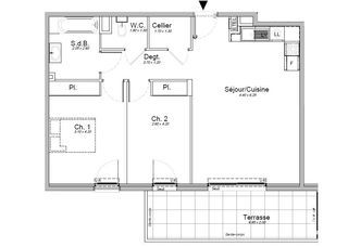  Appartement � vendre 3 pi�ces 67 m�