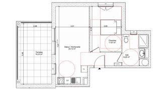  Appartement � vendre 2 pi�ces 42 m�