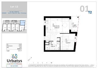  Appartement � vendre 2 pi�ces 42 m�
