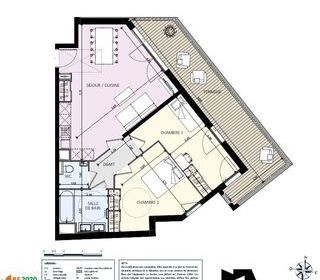  Appartement � vendre 3 pi�ces 68 m�