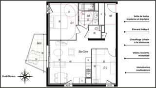  Appartement � vendre 3 pi�ces 59 m�