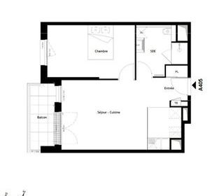  Appartement � vendre 2 pi�ces 47 m�