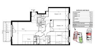  Appartement � vendre 4 pi�ces 79 m�