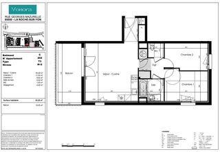  Appartement � vendre 3 pi�ces 63 m�