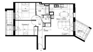  Appartement � vendre 3 pi�ces 66 m�