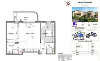  Appartement � vendre 3 pi�ces 60 m�