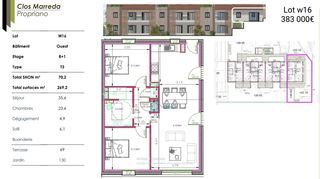  Appartement � vendre 3 pi�ces 70 m�