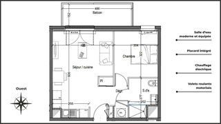  Appartement � vendre 2 pi�ces 42 m�