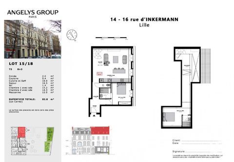  Appartement � vendre 3 pi�ces 82 m�