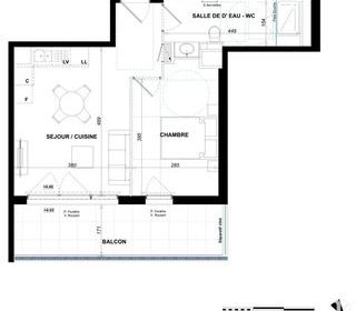  Appartement � vendre 2 pi�ces 40 m�