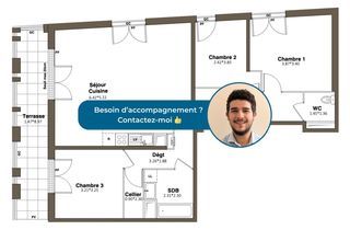  Appartement � vendre 4 pi�ces 87 m�