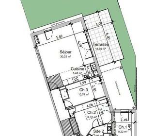  Appartement � vendre 4 pi�ces 97 m�