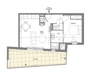  Appartement � vendre 2 pi�ces 45 m�