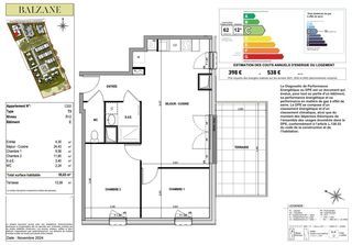  Appartement � vendre 3 pi�ces 56 m�