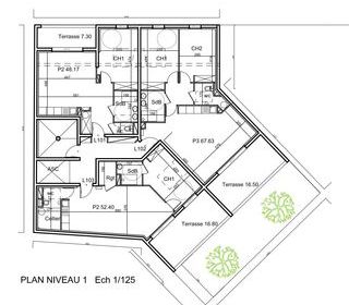  Appartement � vendre 3 pi�ces 75 m�