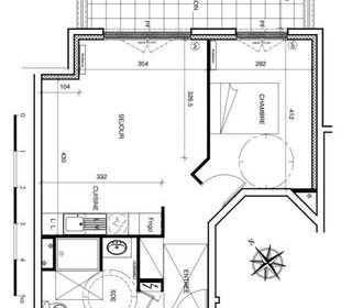  Appartement � vendre 2 pi�ces 46 m�