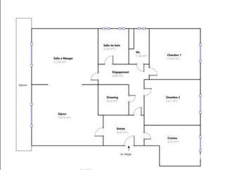  Appartement � louer 4 pi�ces 84 m� Asni�res-sur-seine