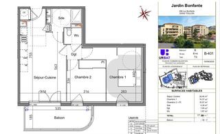  Appartement � vendre 3 pi�ces 57 m�