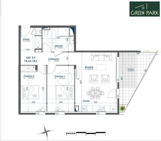  Appartement � vendre 3 pi�ces 70 m�