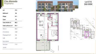  Appartement � vendre 2 pi�ces 48 m�