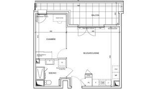  Appartement � vendre 2 pi�ces 44 m�