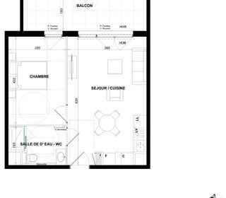  Appartement � vendre 2 pi�ces 41 m�