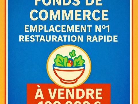 Vente Restauration rapide 50 m&sup2; 109000 13002 Marseille