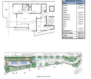  Appartement � vendre 4 pi�ces 103 m�