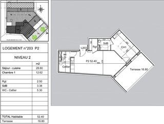 Appartement � vendre 2 pi�ces 60 m�