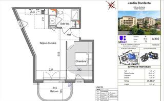  Appartement � vendre 2 pi�ces 45 m�