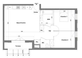  Maison � vendre 3 pi�ces 65 m�