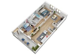  Appartement � vendre 3 pi�ces 67 m�