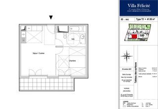  Appartement � vendre 2 pi�ces 41 m�