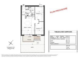  Appartement � vendre 3 pi�ces 62 m�