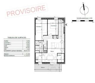  Appartement � vendre 3 pi�ces 67 m�