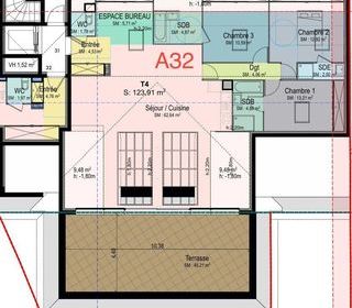  Appartement � vendre 4 pi�ces 124 m�