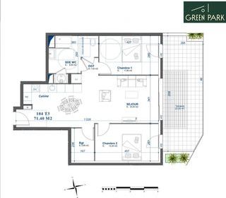  Appartement � vendre 3 pi�ces 71 m�