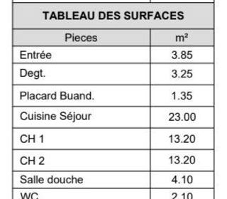  Appartement � vendre 3 pi�ces 64 m�