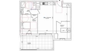  Appartement � vendre 3 pi�ces 62 m�