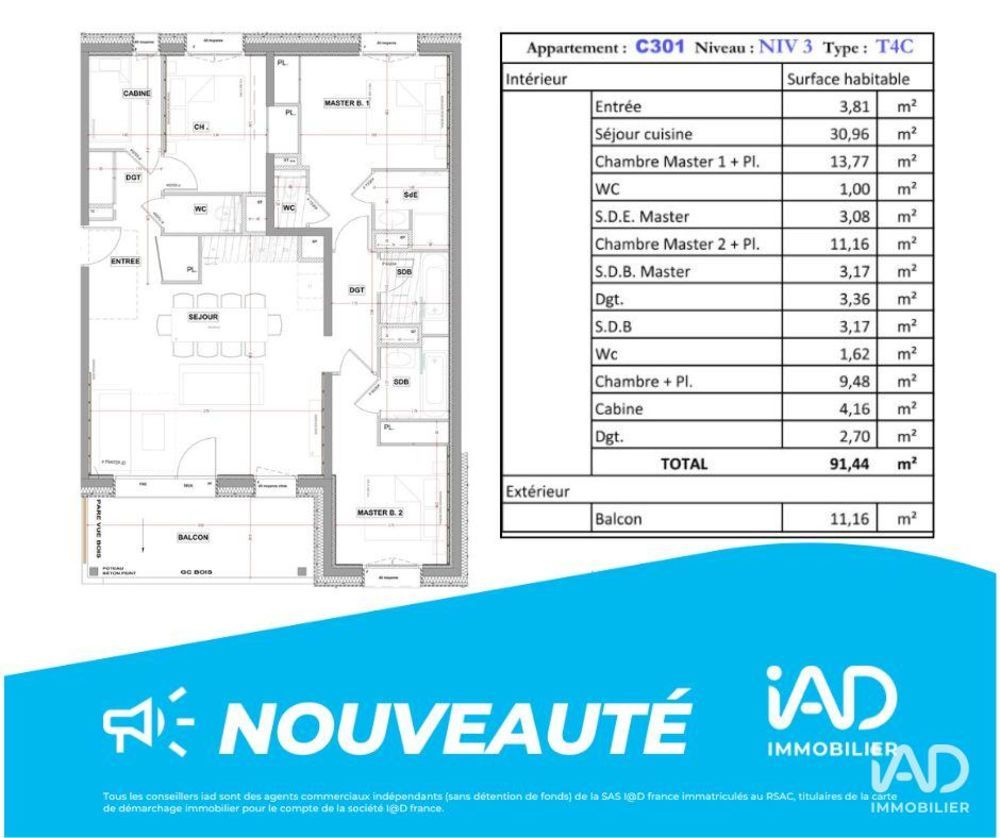 � vendre  Appartement Vaujany (38114)