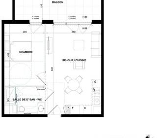  Appartement � vendre 2 pi�ces 41 m�