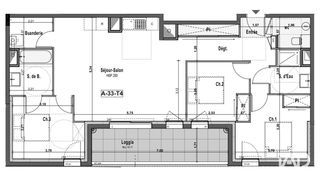  Appartement � vendre 4 pi�ces 91 m�