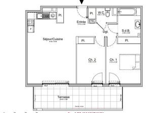  Appartement � vendre 3 pi�ces 67 m�