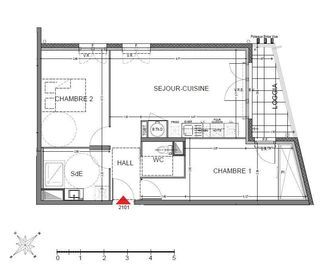  Appartement � vendre 3 pi�ces 59 m�