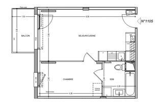  Appartement � vendre 2 pi�ces 38 m�