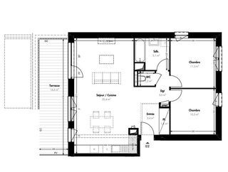  Appartement � vendre 3 pi�ces 71 m�