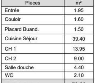  Appartement � vendre 3 pi�ces 73 m�