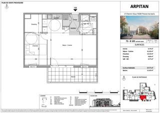  Appartement � vendre 3 pi�ces 57 m�